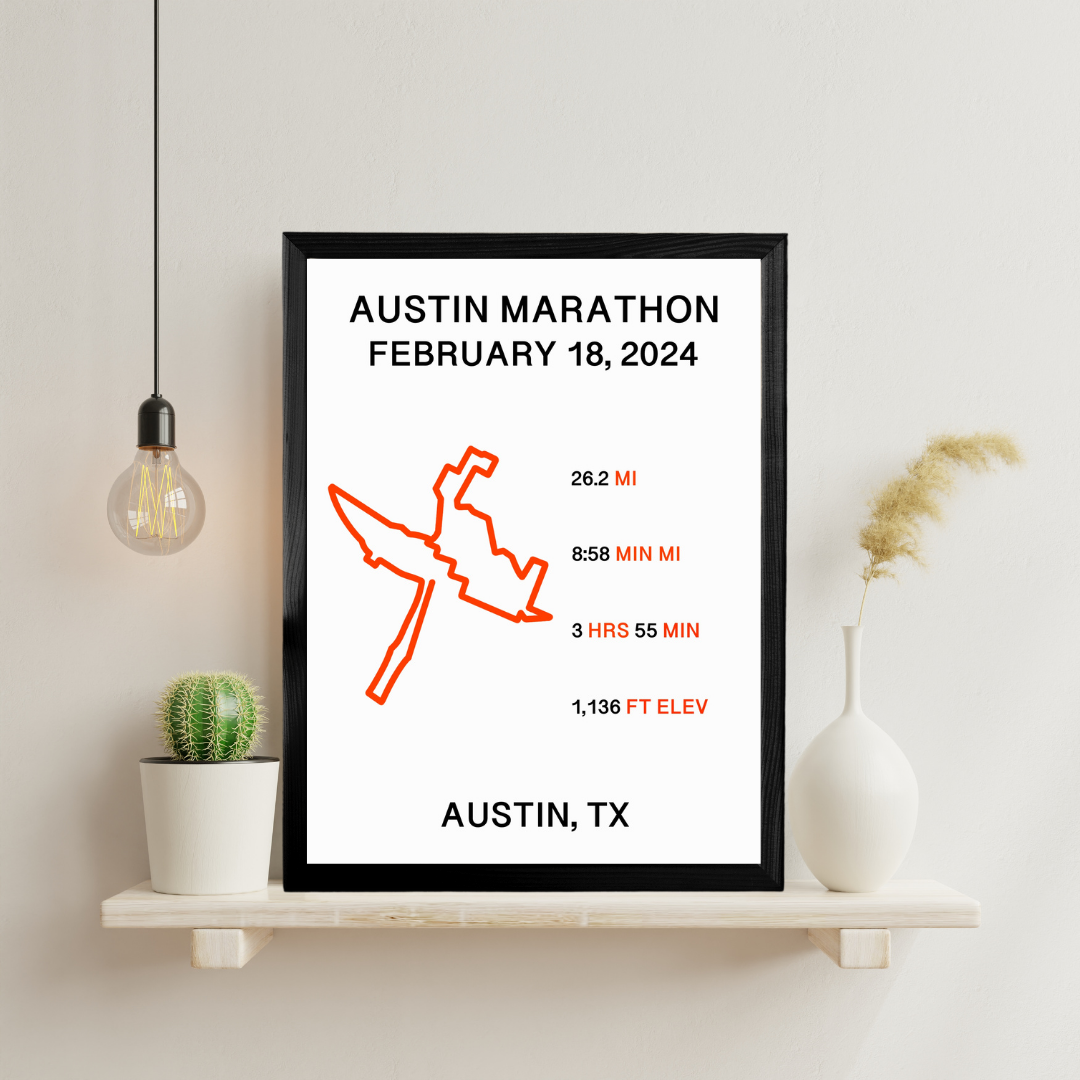 Austin Marathon Official Print